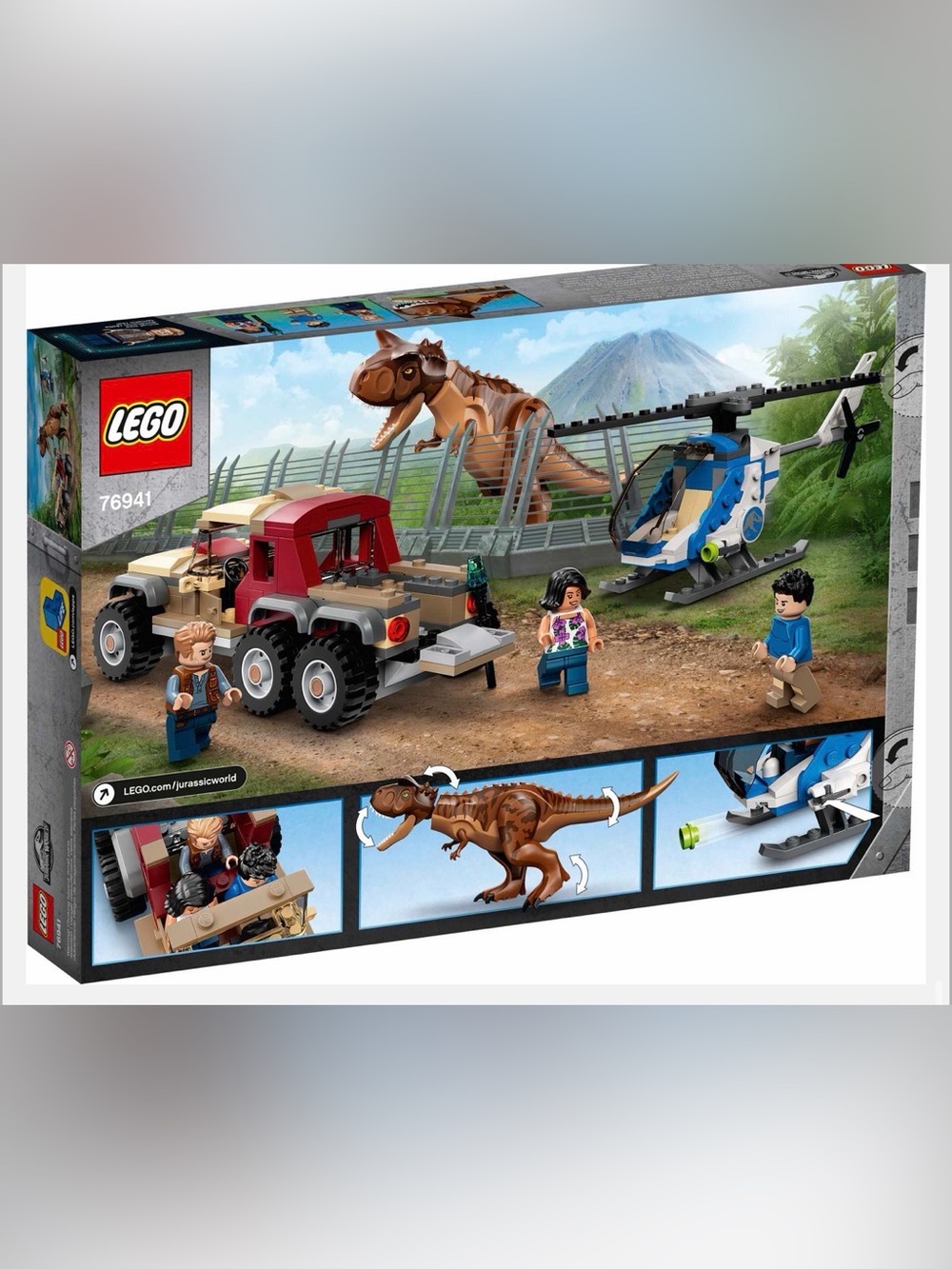 LEGO Jurassic World Carnotaurus Dinosaur Chase RETIRED RARE Complete Set - Picture 2 of 6